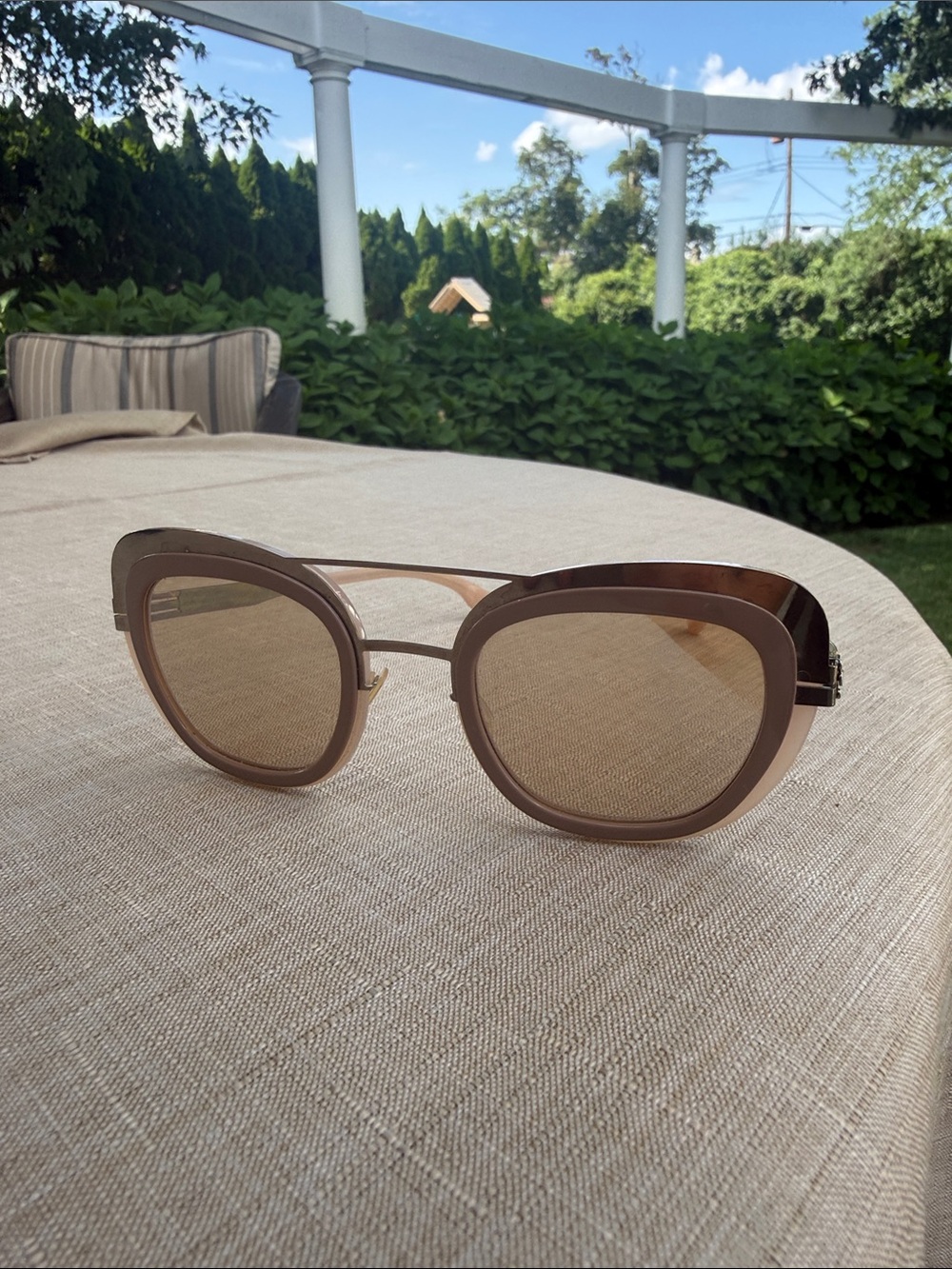 Ici Berlin rose pink sunglasses